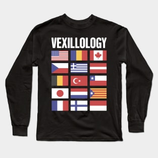 Vexillology - World Countries Flag Lover Gift Long Sleeve T-Shirt
